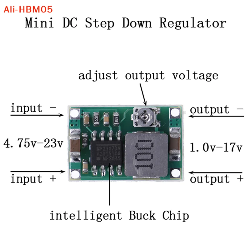 (HB05)1PC 3A MINI DC-DC STEP DOWN CONVERTER VOLT REGULATOR 5V-23V TO 3.3V 6V 9V 12V 340KHz
