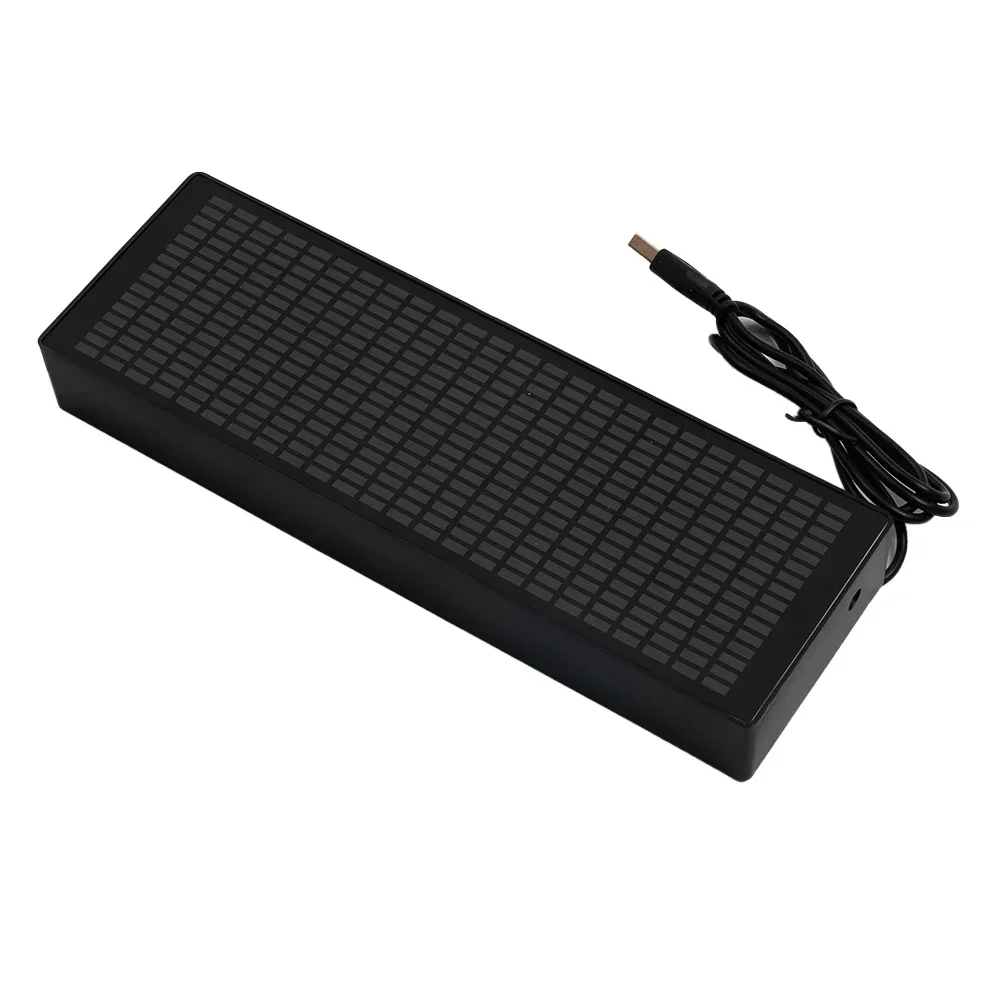 Hot Sale Practical Brand New High Quality Audio Analyzer 7 Color Mode ABS Material VFD Audio Ambient DisplayClock 21.8*2.8*7.2cm