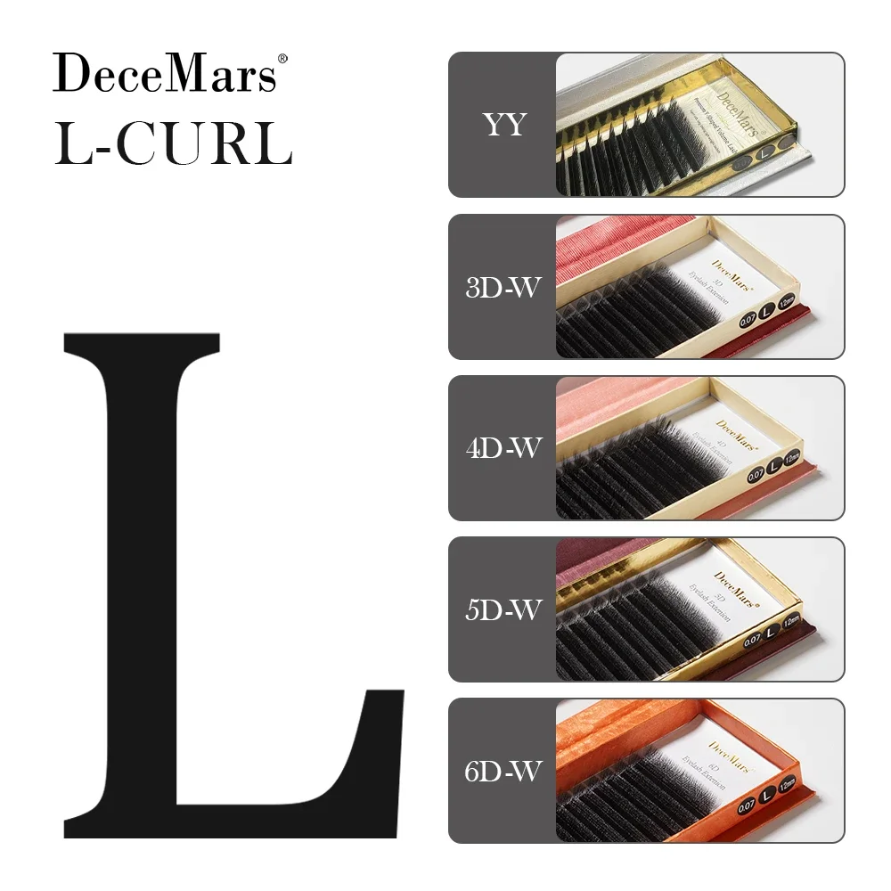 

DeceMars L-curl M Curl YY 3D 4D 5D 6D Eyelash Extension 12 Lines