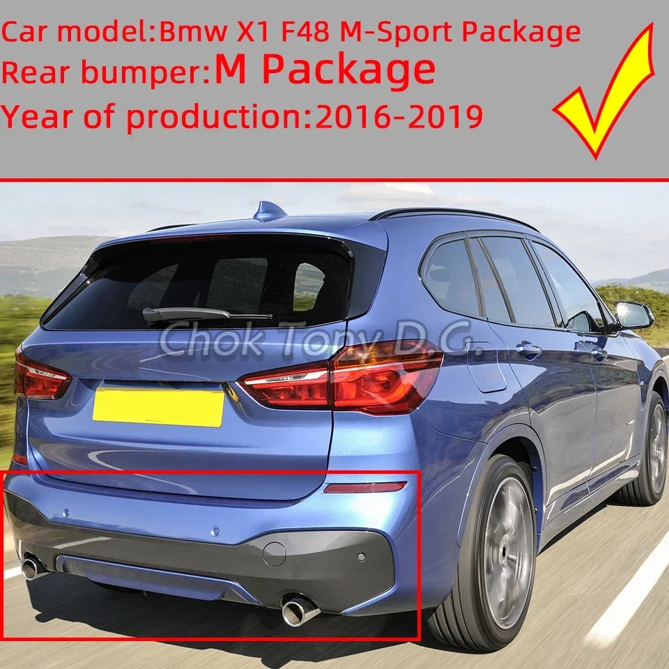 Para bmw x1 f48 m-sport 2016-2019 tampa de transporte dianteiro traseiro gancho de reboque capa decoração escudo pintado # 51118072810 51128073059