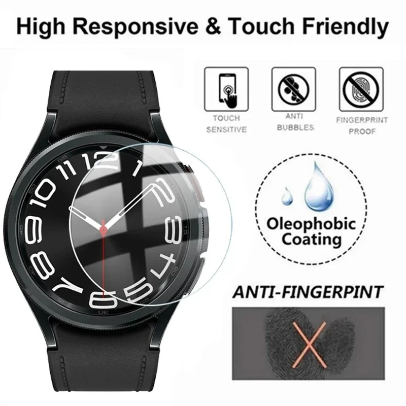 Tempered Glass for Samsung Galaxy Watch 7 Ultra/Watch 7 FE 40mm 44mm 47mm HD Screen Protector Anti-Scratch Clear Protective Film