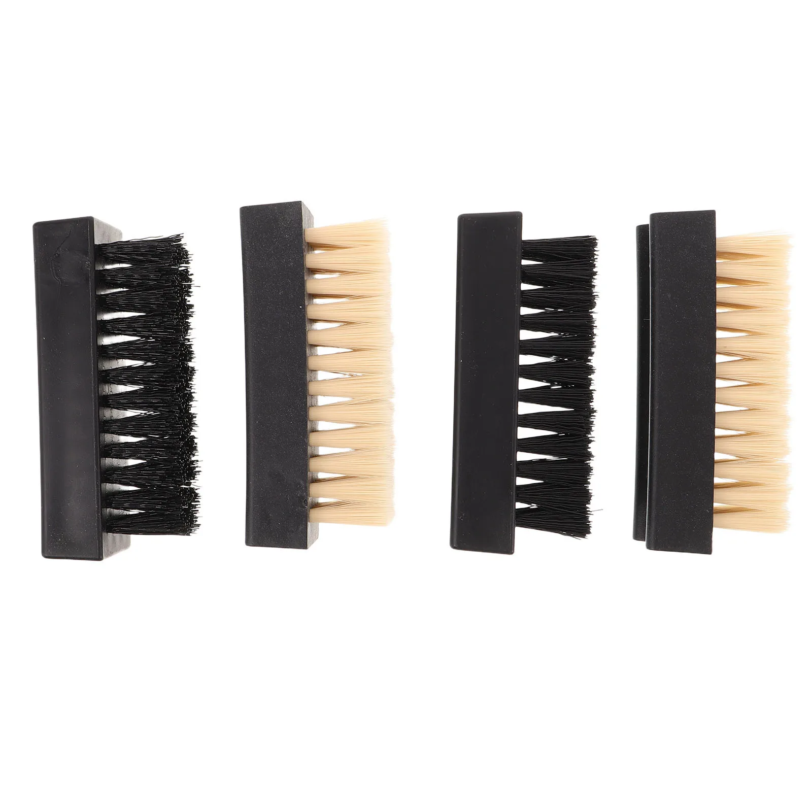 

4Pcs Multi Function Shoe Brush Set Soft Scrub Horsehair Suede Boot Care Applicator Shoe Brush Tool Set