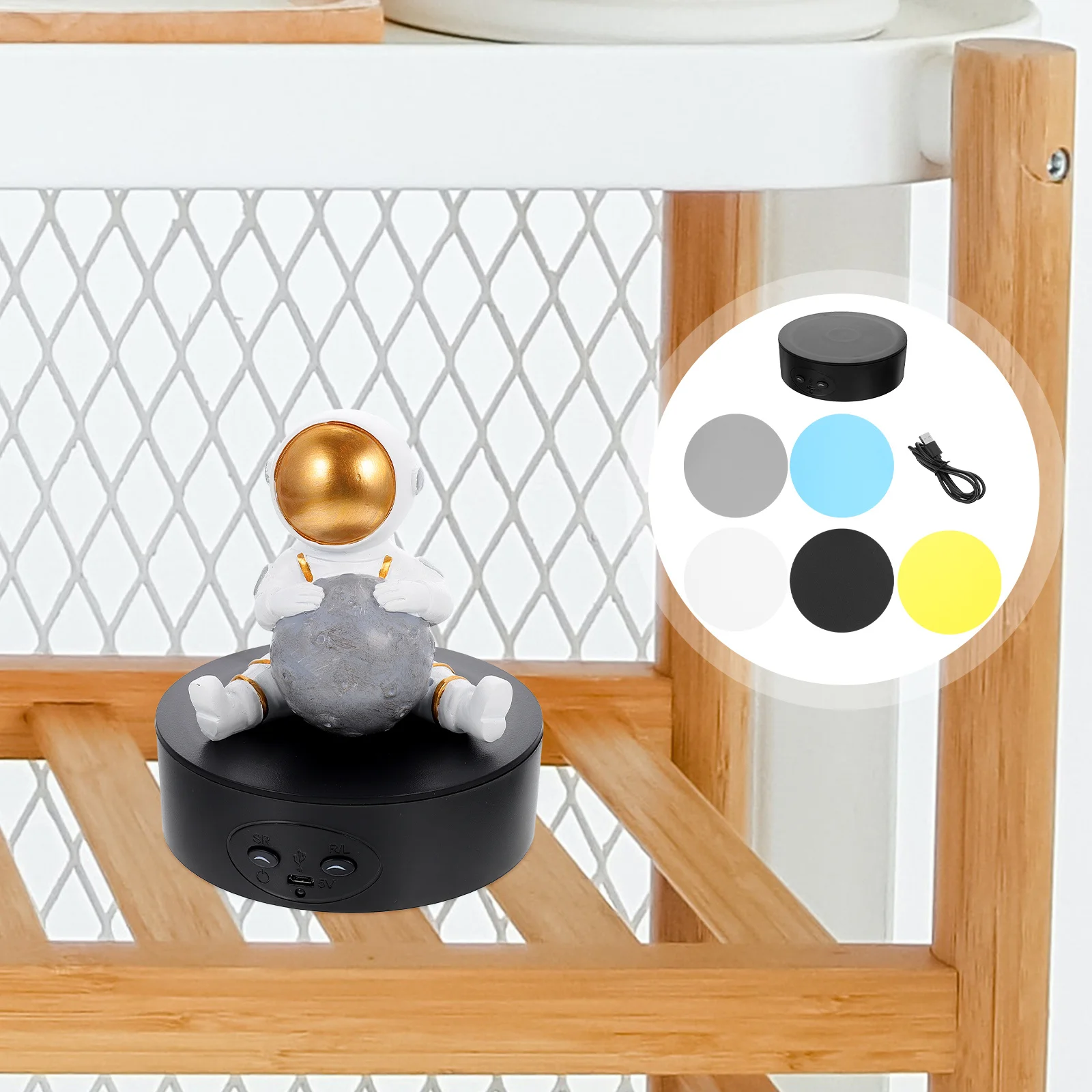 

Household Rotating Stand Turntable Display Show Rack Lazy Spinning Plate Revolving Rotatable Stands Small