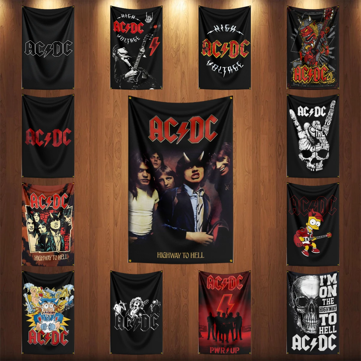 

90x150 см AC/DC флаг группы музыка Memorabilia Banner для декора