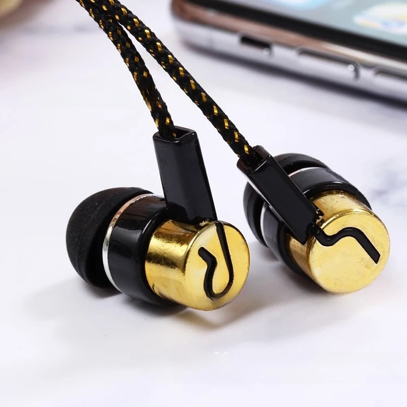 In-Ear Wired Headphones Music Earbud Gaming Earphone 3.5mm With Mic For Android For Xiaomi Tablet Laptops Random Color