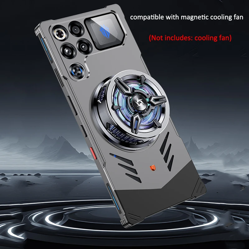 Aluminum Alloy Cooling Heat Dissipation Metal Magnetic Case For ZTE Nubia RedMagic 11 Pro / Red Magic 11 Pro+ Cover Shockproof view 2