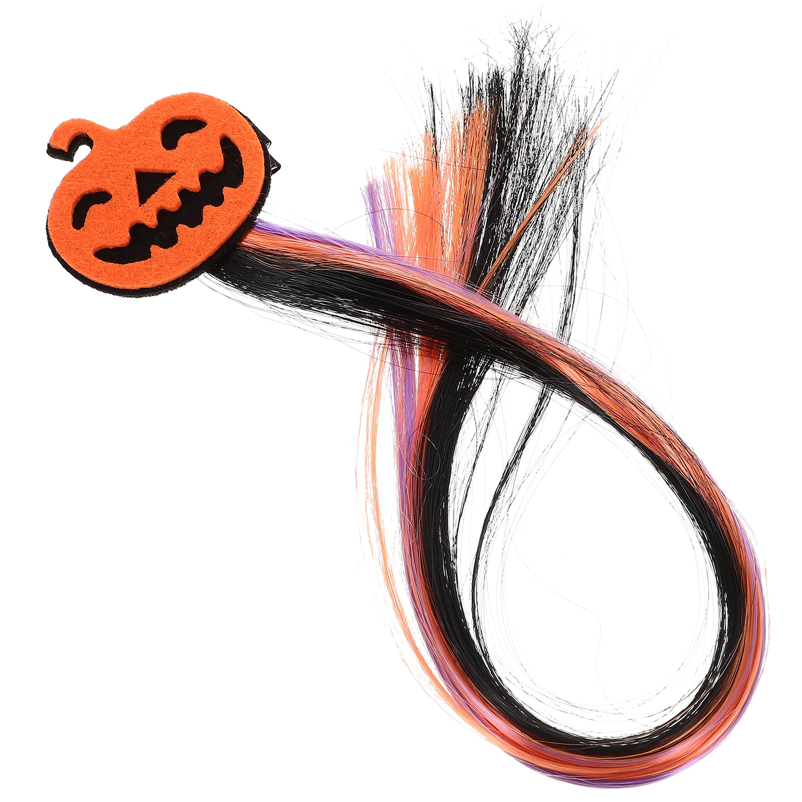 

Halloween Pumpkin Clips Ribbon Halloween Hair Accessories Extensions Accessories Hairpin Fake Goth