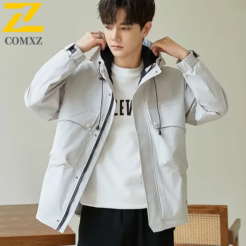 

2025 New Jacket Male Autumn Vintage Waterproof Windproof Lightweight Coat Outdoor Trekking Adventures Mountain Style Jackets