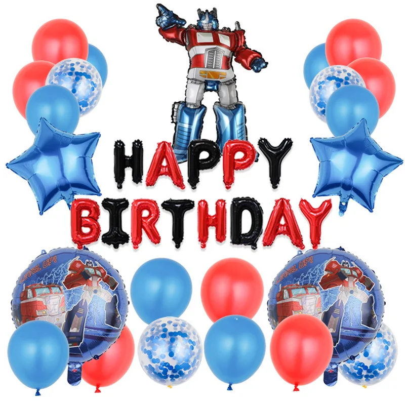 

Transformers Balloon Boy Birthday Party Supplies Foil Balloon Baby Shower Decoration Balloon Hero Theme Home Garden