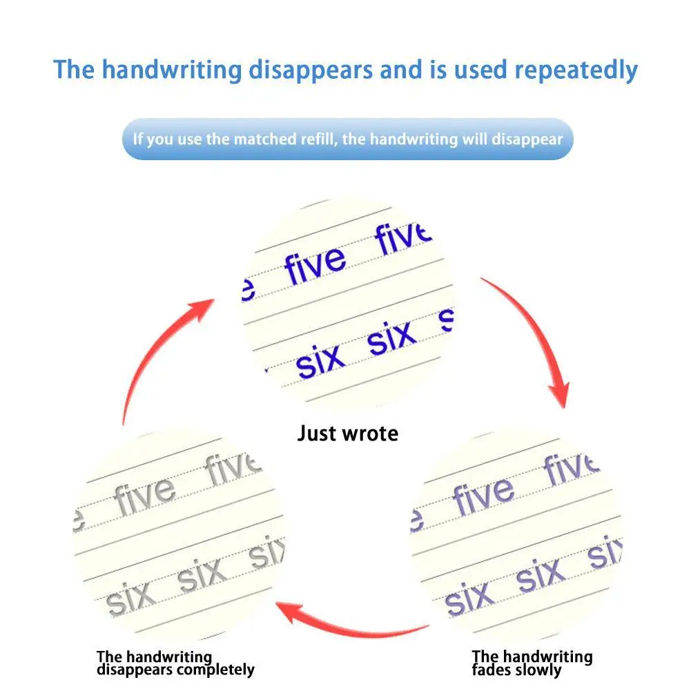

Sank Magic Practice Copybook Pen Preschools Kids Calligraphy Free English Verison Wiping Reusable Book Children Writing P5N7