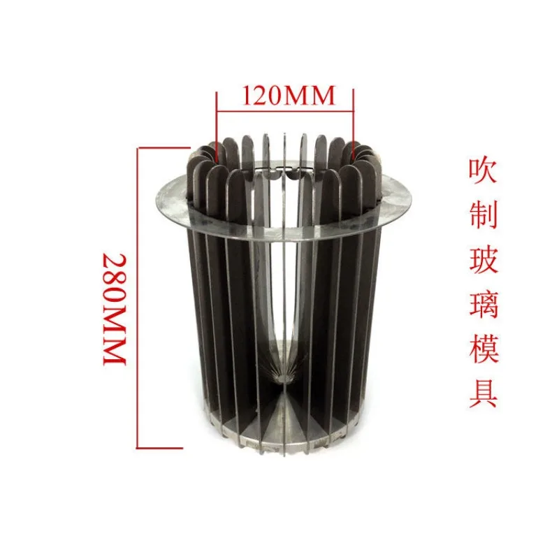 Stainless Steel Blown Glass Mold Molding, Fin Mold
