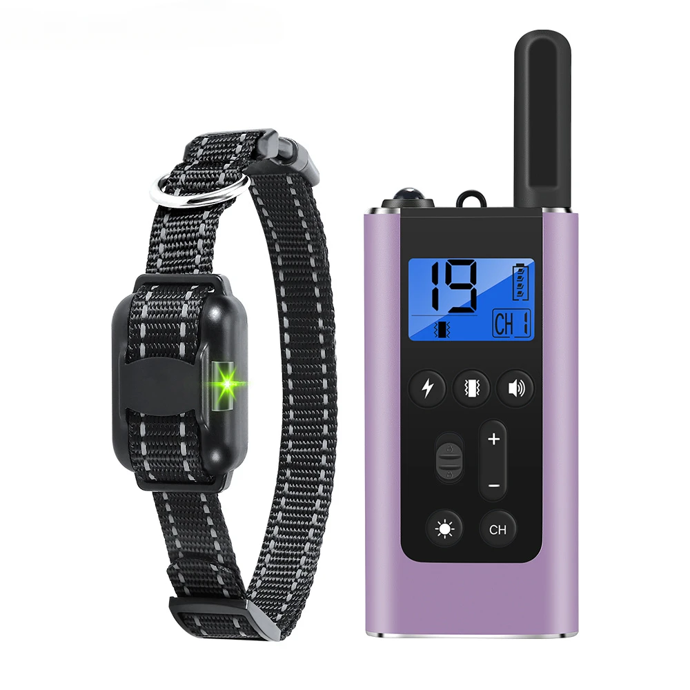 

800m Remote Control Dog Training Device Rechargeable Waterproof Bark Stopper Vibration Training Electric Dog Shock Collar