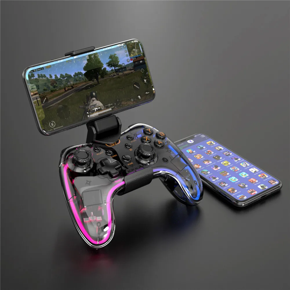 

RGB lighting Mobile Game controller wireless gamepad for Android IOS for PS4/ps3 For Nintendo switch PC Console bluetooth Handle