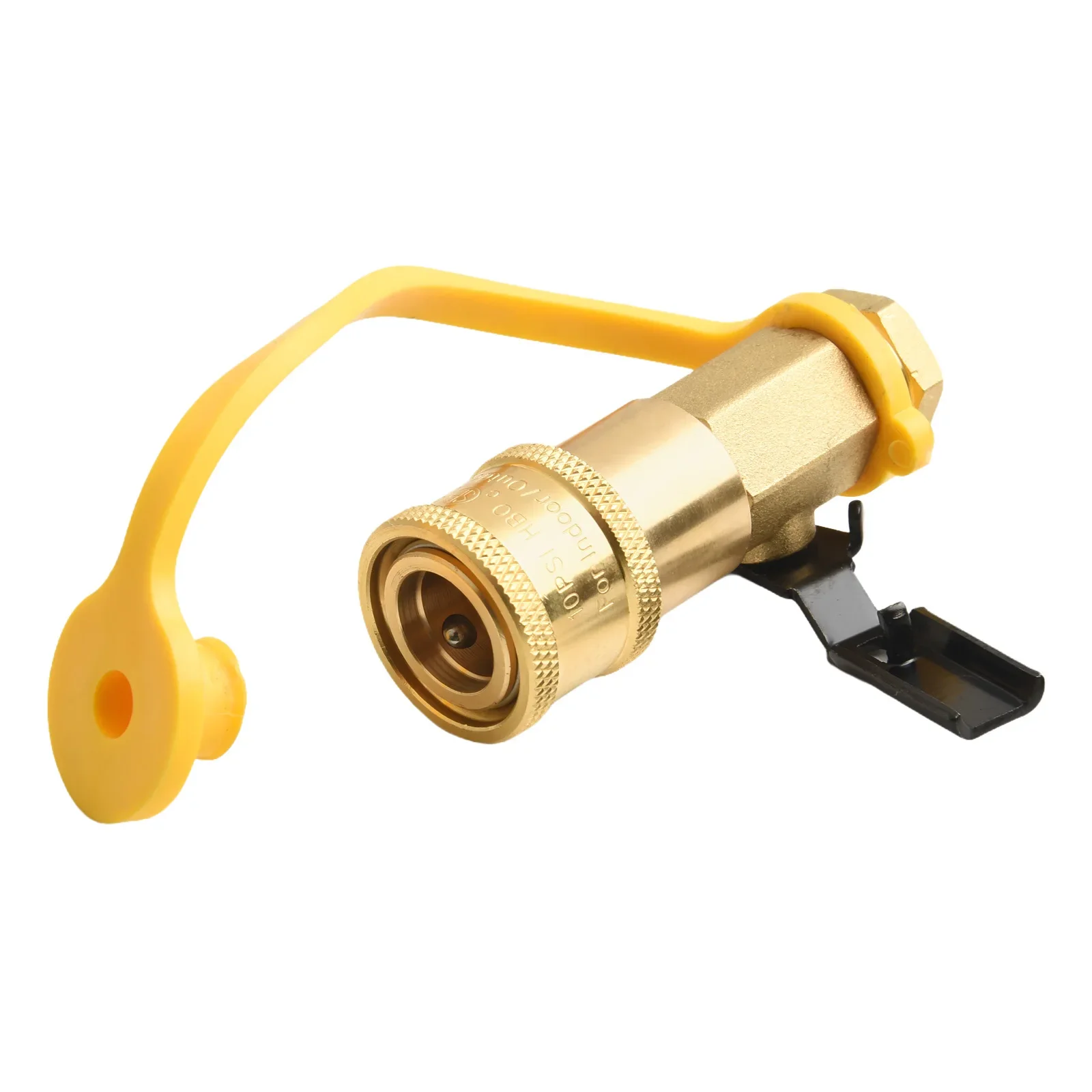 

RV For Propane Quick Connect Adapter 14 Globe Valve for For Propane Hose Hex Joint Easy Connection for BBQ Grills and Heaters