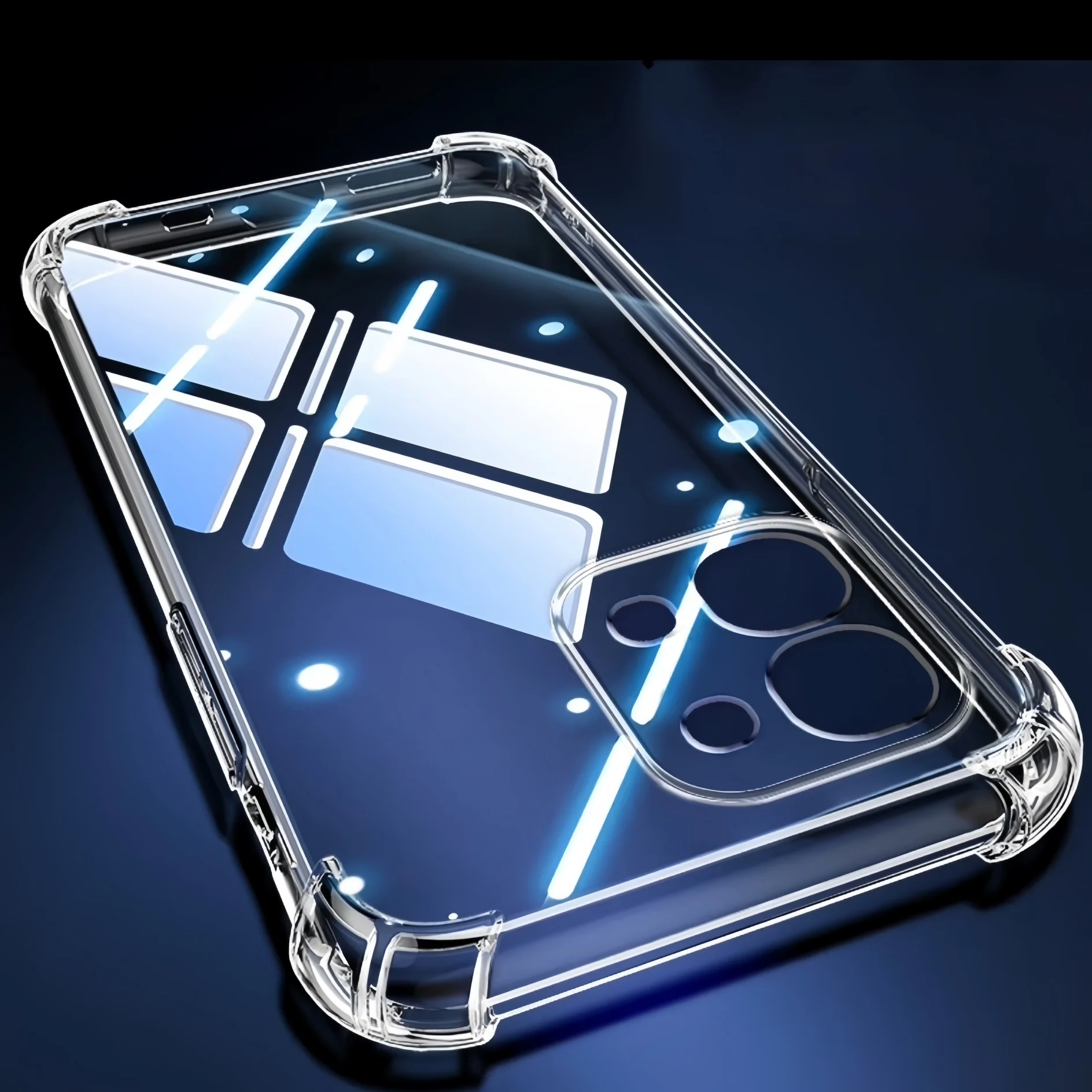 جراب هاتف شفاف بدون اصفرار TPU مقاوم للصدمات OPPO A6 Pro / A5 Pro / A5 / A5X - شفاف #5