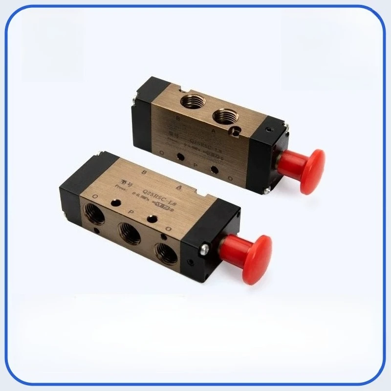 Pull‑Push Pneumatic Manual Control Valve Q23R5C Q25R5C, Hand Operated Air Directional Control Valve