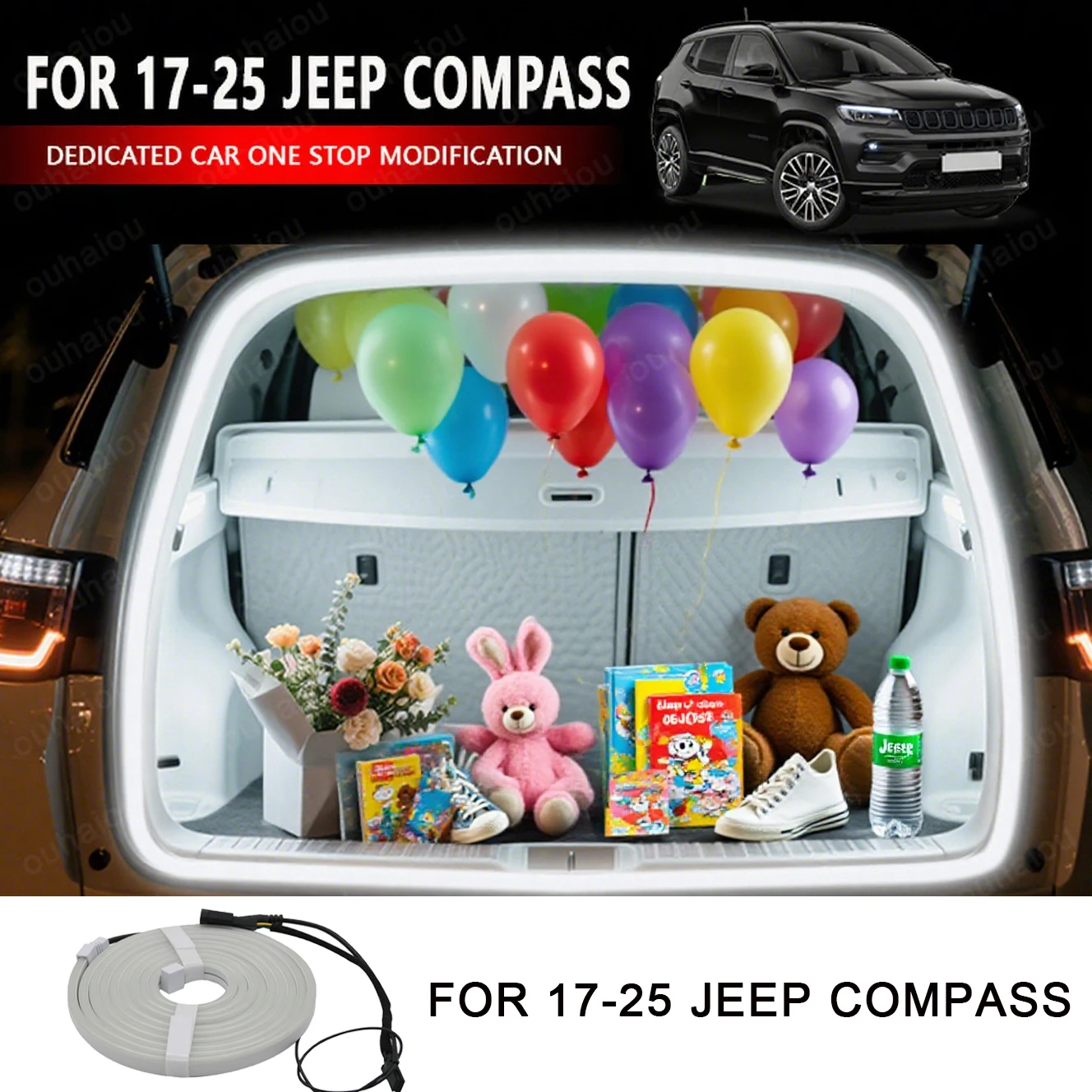 

FOR 2017-2025 JEEP COMPASS Trunk Light Ambient Light Conversion Parts Interior Special Conversion Parts Trunk ambient light