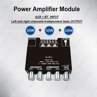 ZK-MT21 2.1 Channel Bluetooth-compatible Subwoofer Amplifier Board 50W X 2+100W Power Audio Stereo Amplifier Board Bass AMP AUX