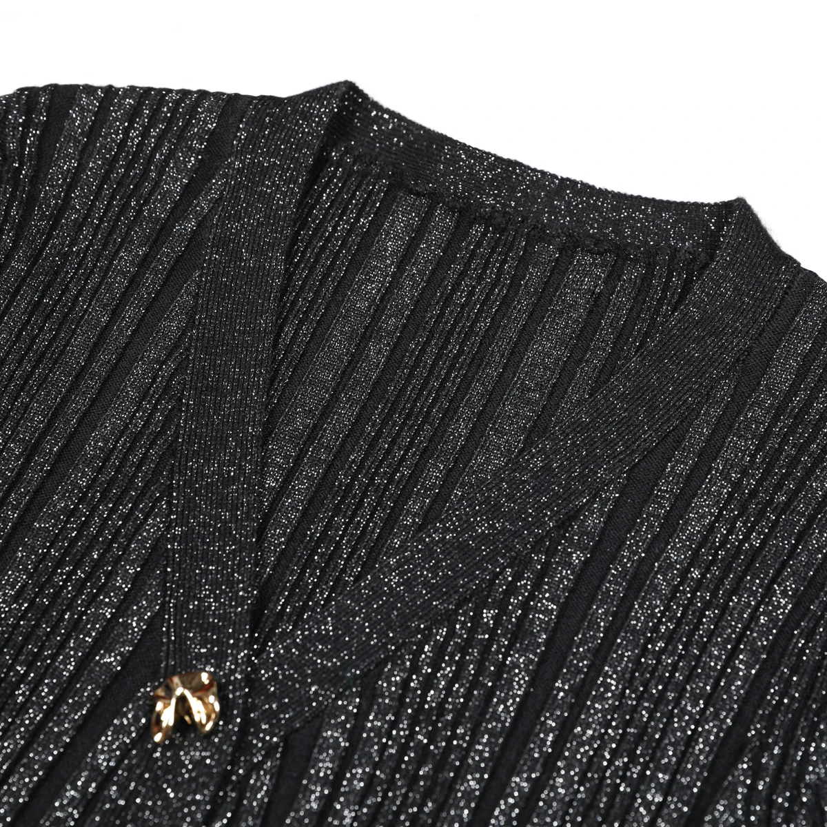 

High Quality Spring And Autumn New Fashion Temperament Commuting Socialite Knitted V-Neck Slim Fit Women's Long Sleeved Dress
