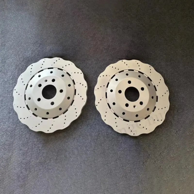 

420615601E Velocette New Aluminum Front and Rear Racing Brake Disc with 5 Holes for Audi R8