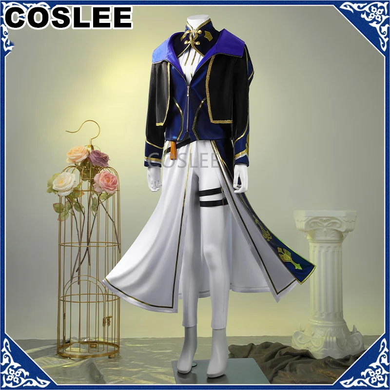 COSLEE Vtuber Ibrahim FANTASIA 4th Anniversary Cosplay Costume New Clothes Handsome Uniform Halloween Carnival Party Outfit Men