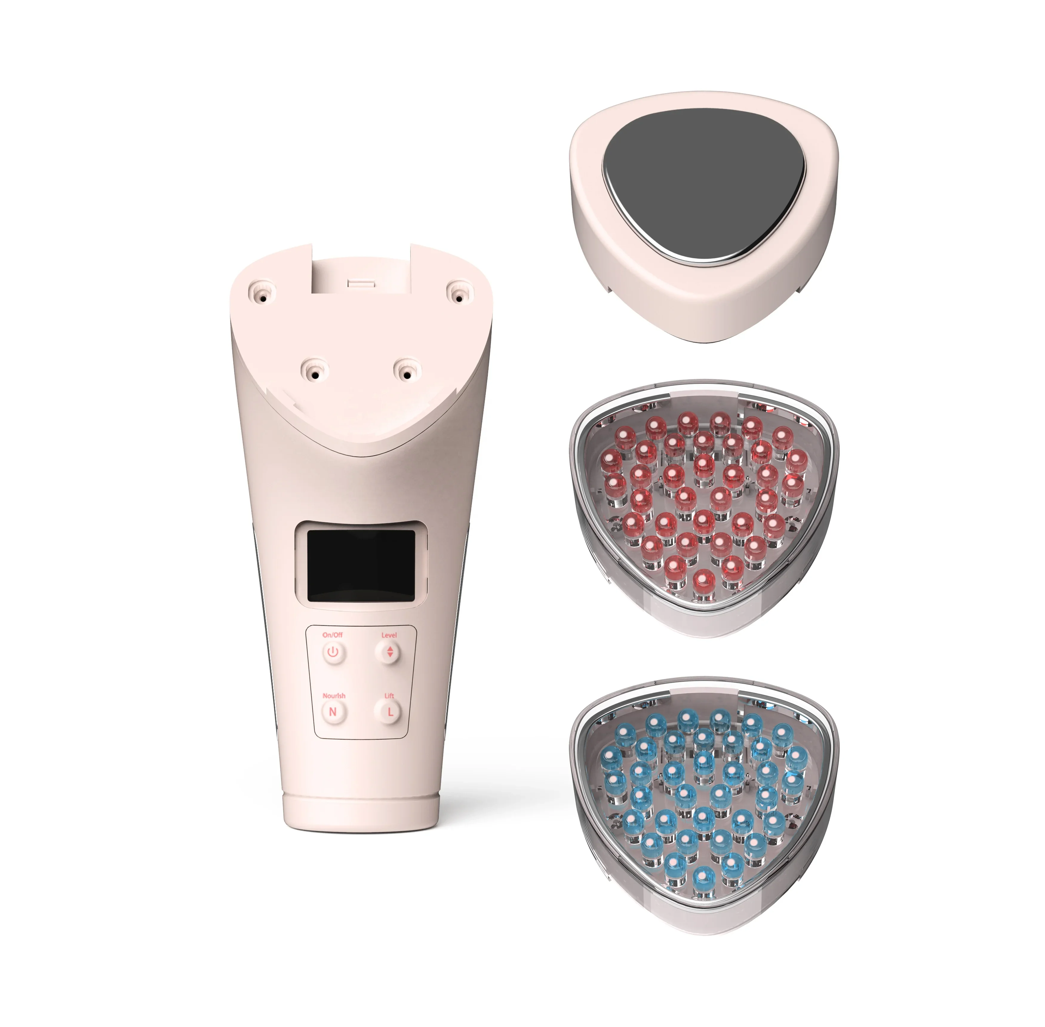 New Handheld LED Beauty Device Photon therapy Skin Care Innovation Anti Aging Anti Acne Skin Balancer led face massager