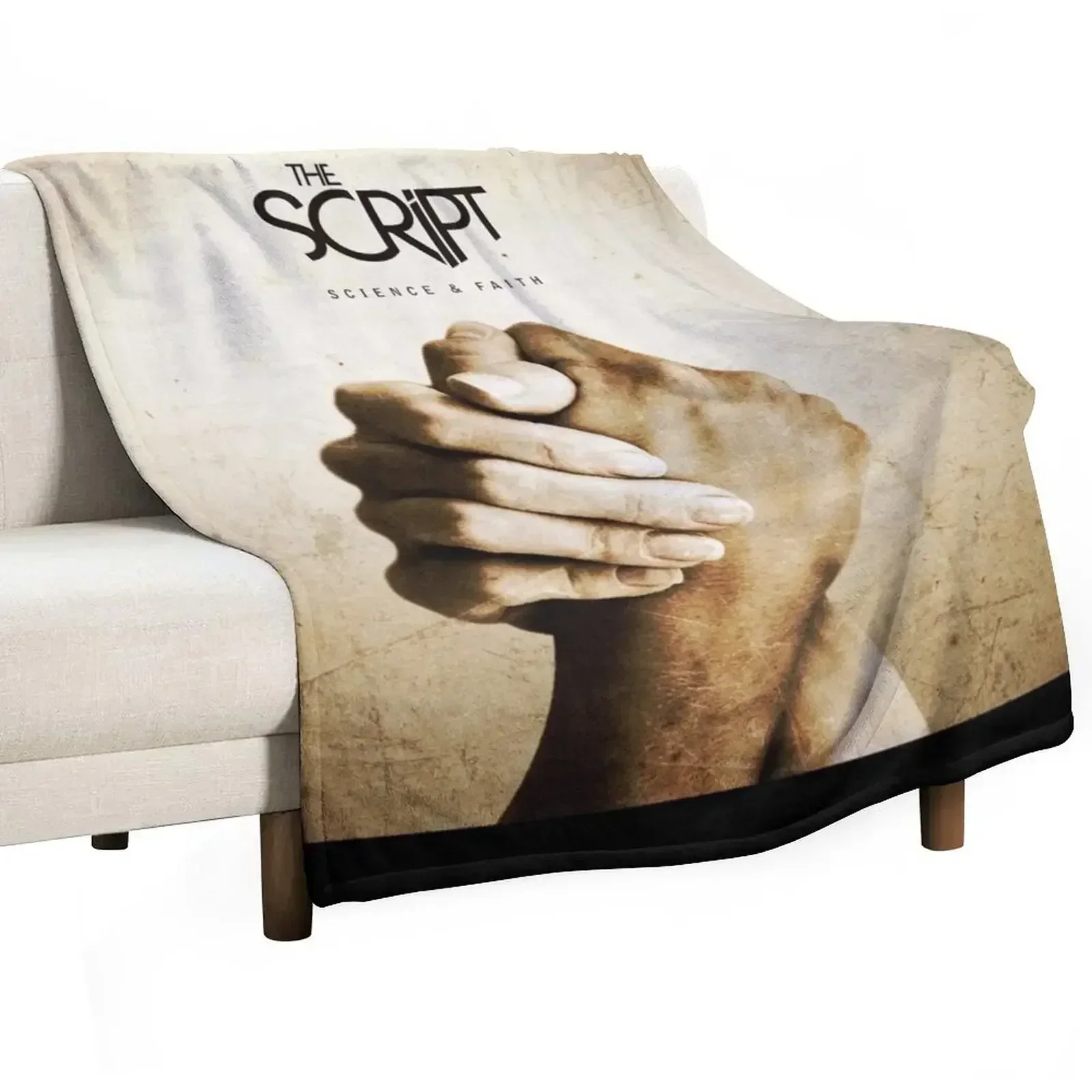 

The Script science faith 1 Throw Blanket anime Softest sofa bed Luxury Designer Blankets
