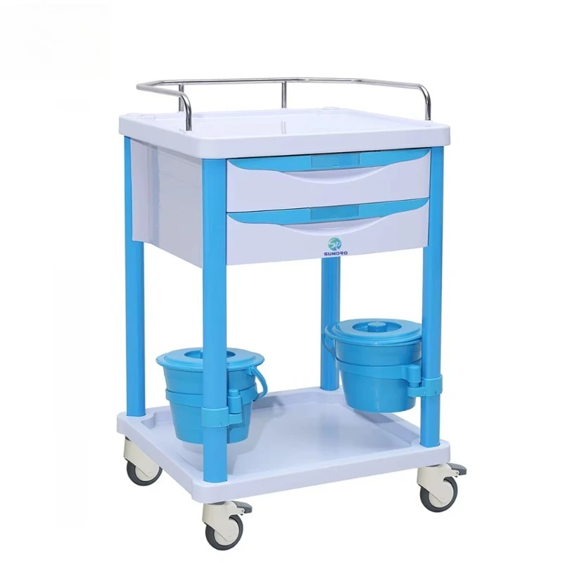 

Hospital Use Medical Emergency Trolley ABS Material Trolley Medicine Cart