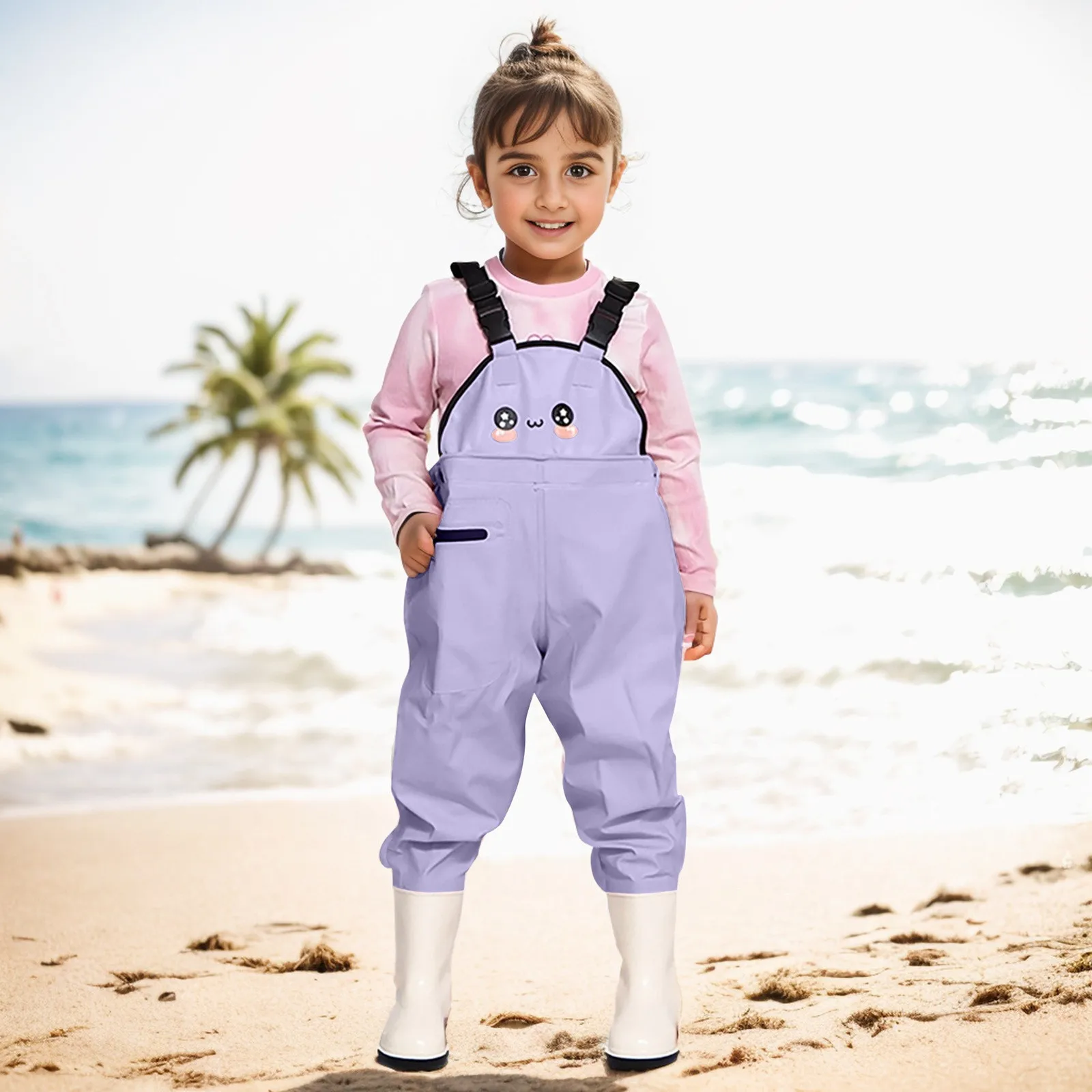 Children Fishing Waders River Lake Lure Wading Romper Pants Travel Sea Clothing Outdoor Waterproof Overalls Breathable Jumpsuit