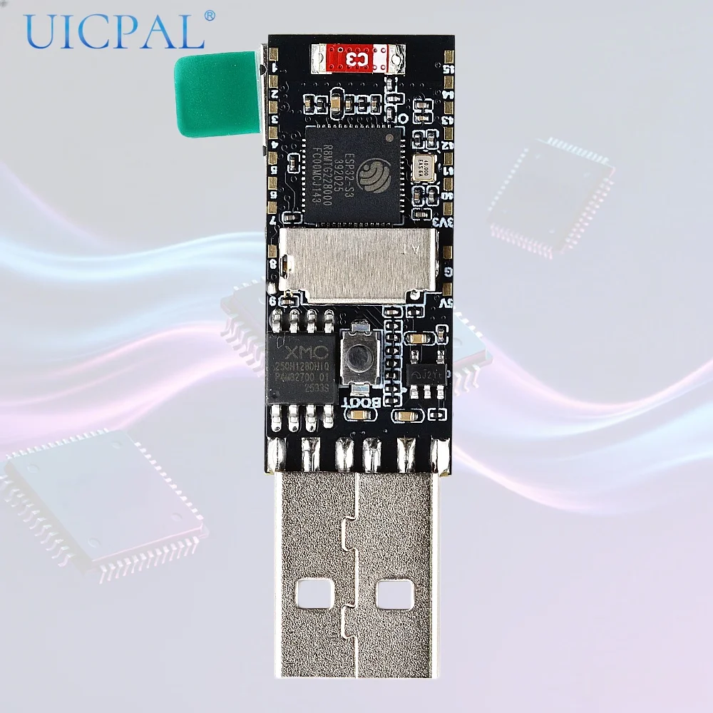 ESP32-S3 Development Board Pocket-Dongle-S3 USB WiFi Dongle 0.96 Inch IPS LCD ST7735 Driver 16M Flash 2.4GHz WiFi4 Bluetooth 5