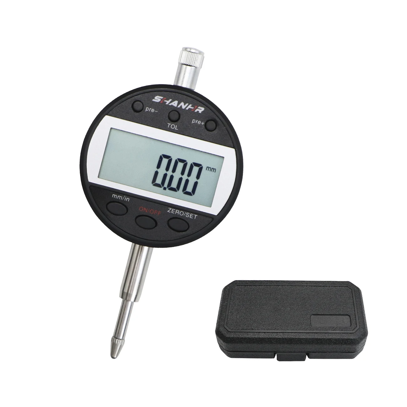 SHANHR مؤشر رقمي عالي الدقة 0-12.7/25.4 مللي متر 0.01 مللي متر ميكرومتر إلكتروني متري/بوصة مقياس مؤشر الاتصال