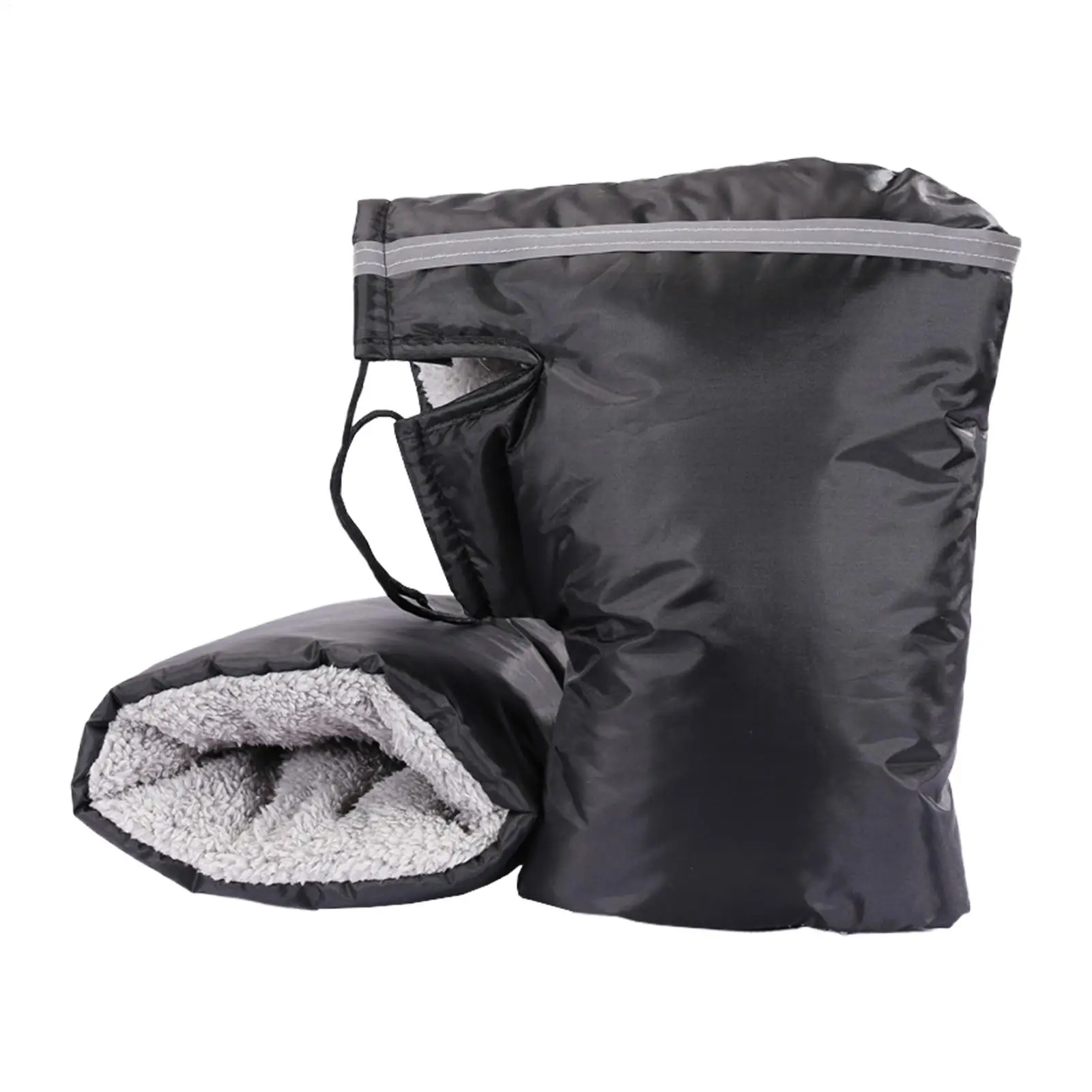 قفازات مقود الدراجة النارية لفصل الشتاء مقاومة للرياح الدافئة غطاء شريط اليد للدراجة النارية قفازات الزجاج الأمامي قفازات المقود يفشل