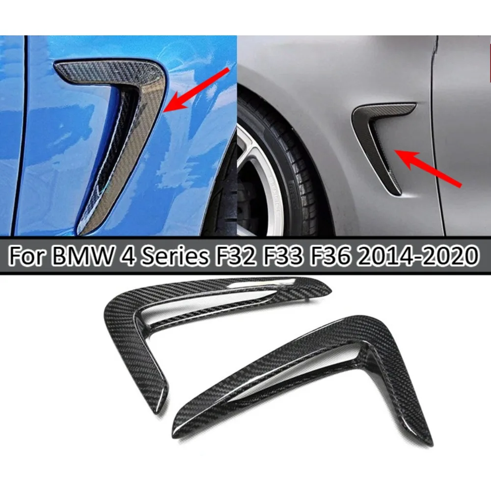 

Real Carbon Fiber Front Side Fender Trim Panel For BMW 4 Series F32 F33 F36 2014-2020 Car Exterior Styling Accessories Kit Set