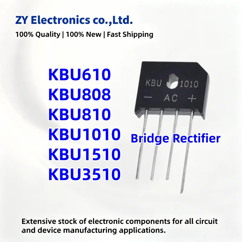 10PCS/ New KBU810 KBU1010 KBU1510 KBU610 KBU808 KBU3510 Diode Bridge Rectifier