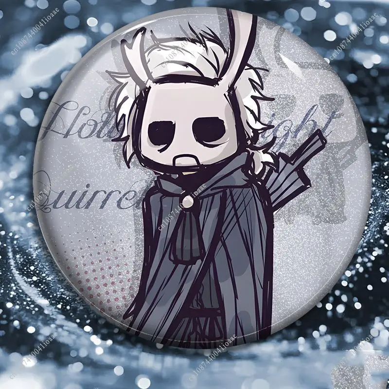 58MM Horror Anime Hollow Knight Ronde Broche Cartoon Badge Pins DIY Kleding Gesp Badge Accessoires Speelgoed Cadeau voor Kinderen vriend
