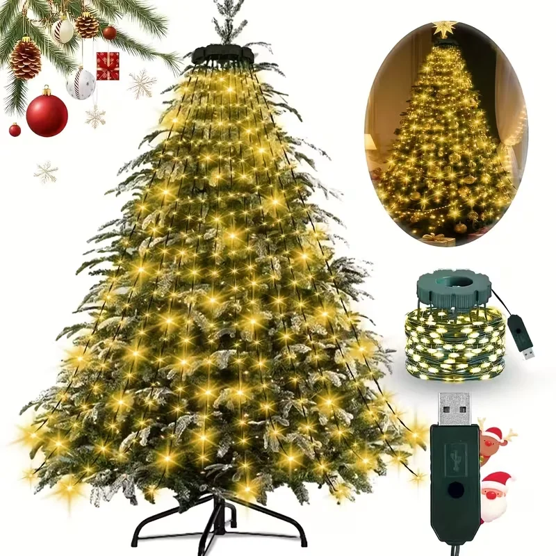 Outdoor Power House - Luce decorativa per albero di Natale,