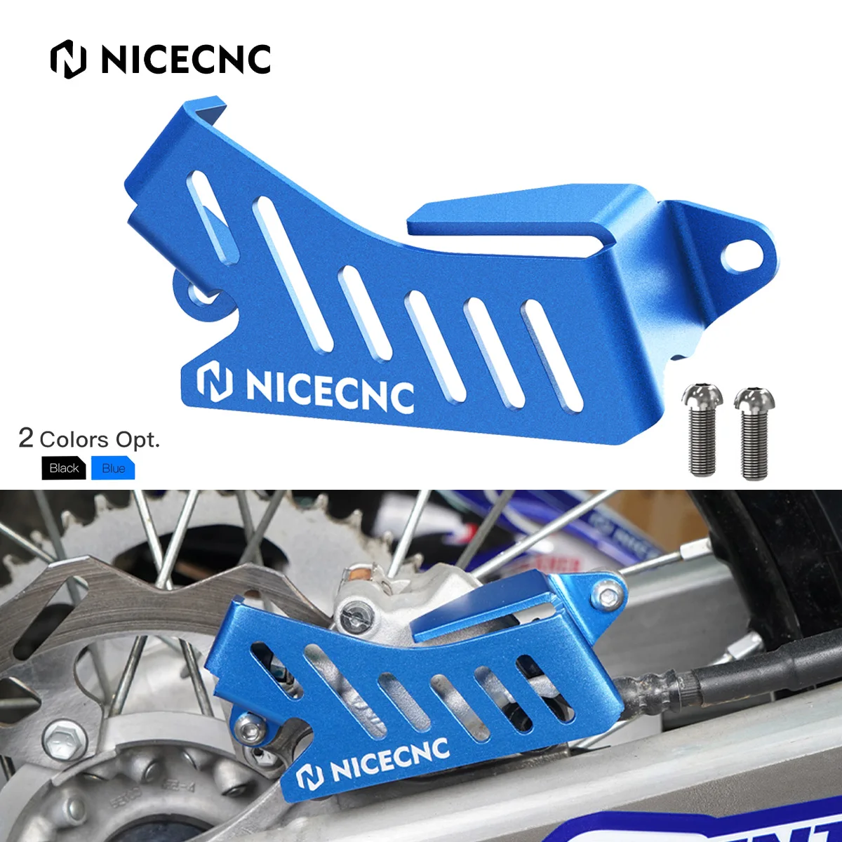 NiceCNC Rear Brake Caliper Guard For Yamaha YZ 125 250 250F 450F 125X 250X 250FX 450FX WR250F WR450F 2012-2023 2022 Motorcycle