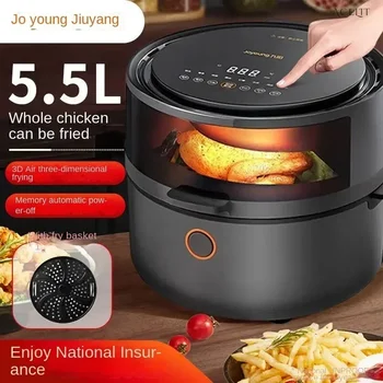 Image Household visual air fryer. Multi-functional. Light smoke. Large capacity. New model. Serves as French fries machine.