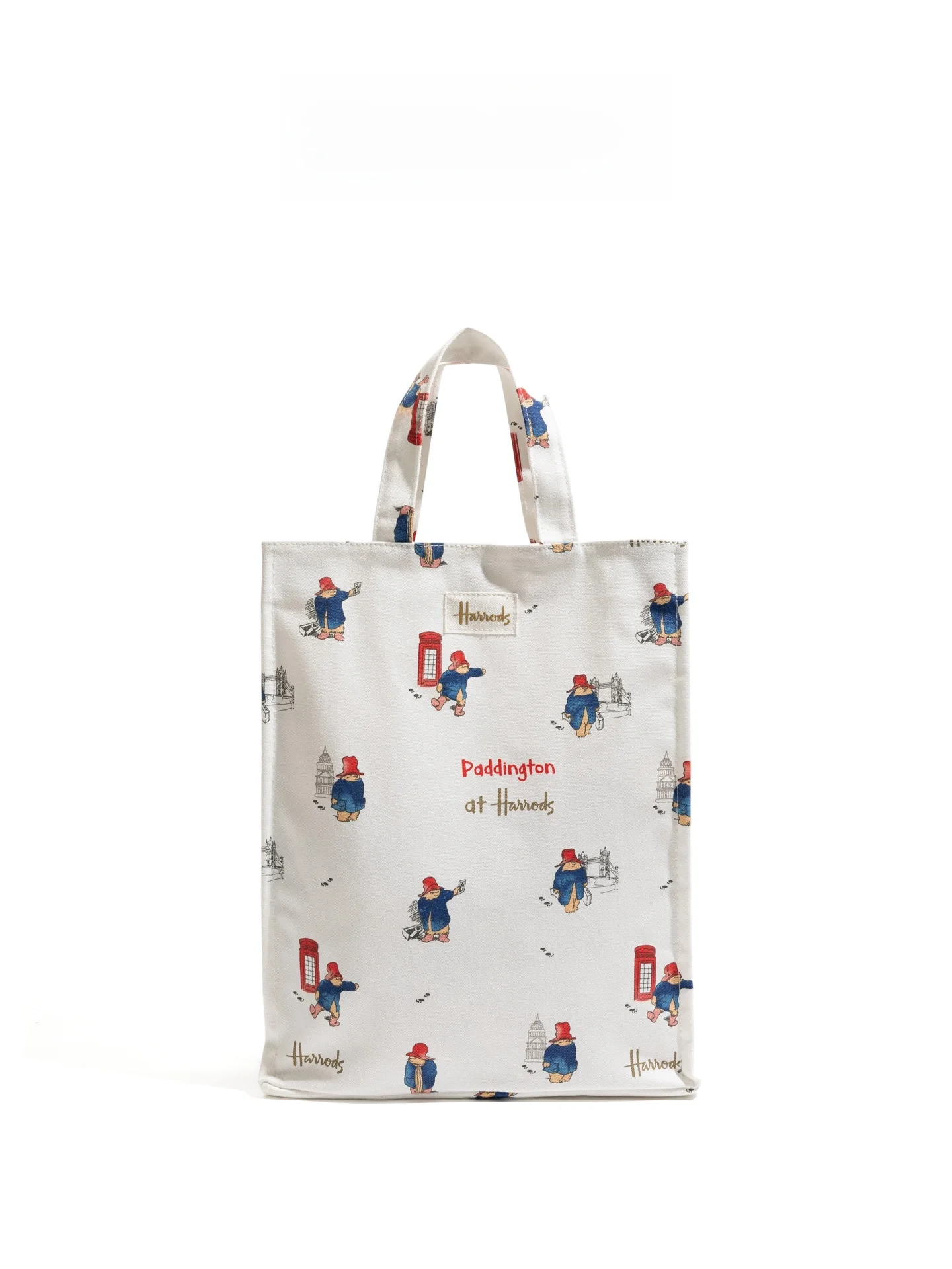 

Модная студийная холщовая сумка-тоут с изображением медведя, большая вместительная сумка на одно плечо, повседневная простая сумка для ежедневного использования