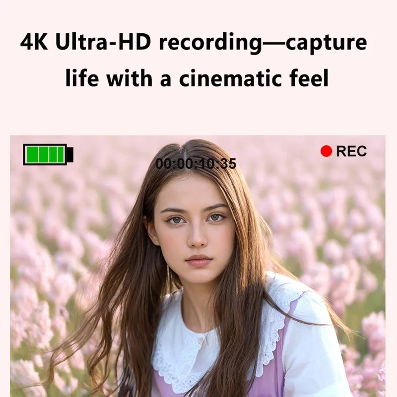 Lenovo 4K HD CCD Student Card Digital Camera Af Autofocus 2.4-inch High-definition Display Screen 64 Million Pixels