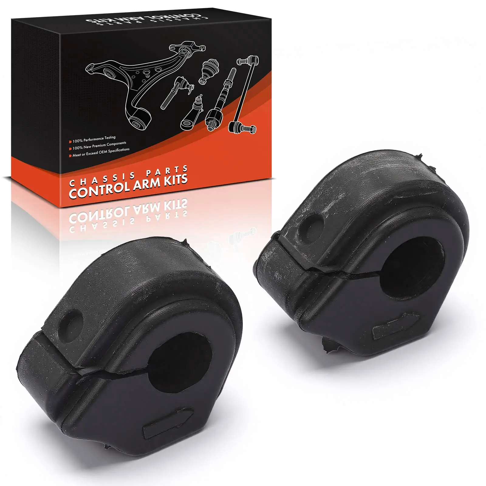 A-Premium 2x Rear To Frame Sway Bar Bushing Kit for GMC Envoy 2002-2009 Envoy XL 2002-2006 Saab 9-7x 2005-2009 Buick Rainier