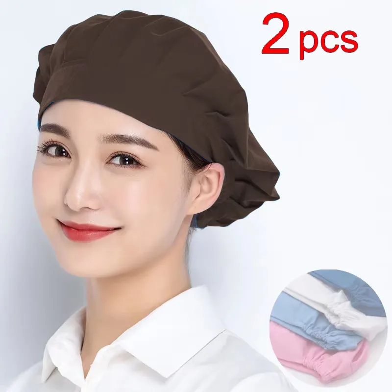 Bakery Baking Workshop Work Hat Canteen Catering Bundled Hair Dust proof Work Headband Chef Cap Food Service Cook Hat