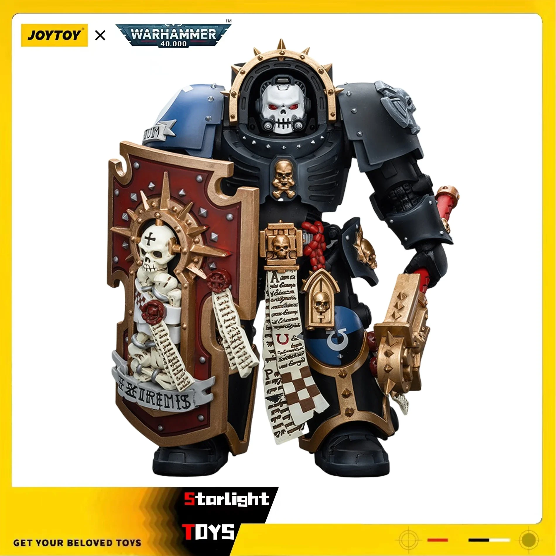 【24 Hours Delivery】JOYTOY Warhammer 40K Ultramarines Chaplain in Terminator Armour Model Toy Doll 1/18 Action Figure view 6