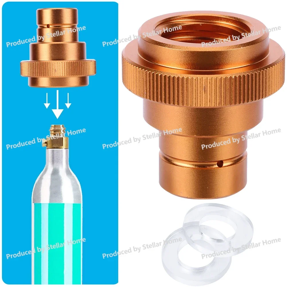 Sodastream CO2 Adapter Converter - TR21-4 to Quick-Connect for Blue 60L & DUO Terra Water Bubbler (Home Kitchen Use)