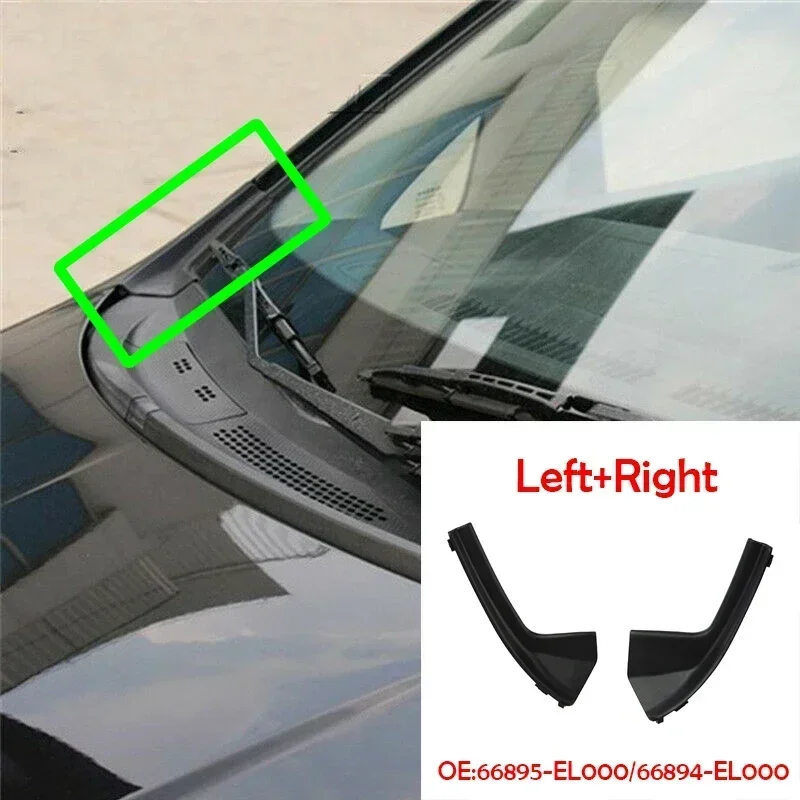 Car Front Side Windshield Cowl Grille Outer Cover Extension Trim for Nissan Versa Sedan Hatchback Tiida 2007-2012 Accessories