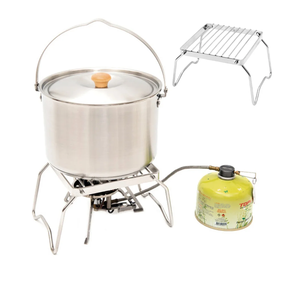 

23X19.5X11Cm Portable Stainless Steel Folding Barbecue Grill Compact Lightweight Bbq Tool For Camping Park Use Durable Outdoor