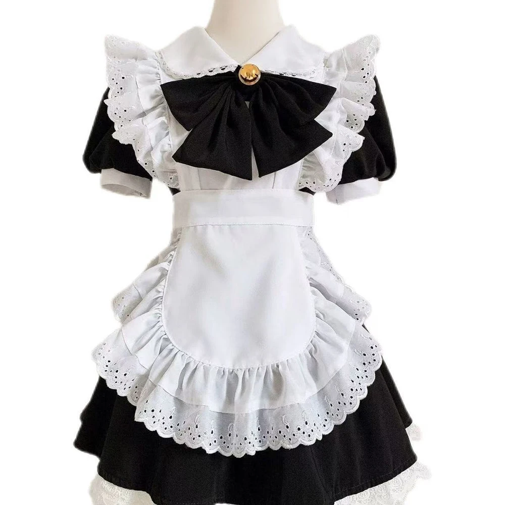 

Black White Lolita Maid Costume Servant Cosplay Costumes Cute Dress Sexy French Apron Uniform Cafe Maid Party Women's Clothing