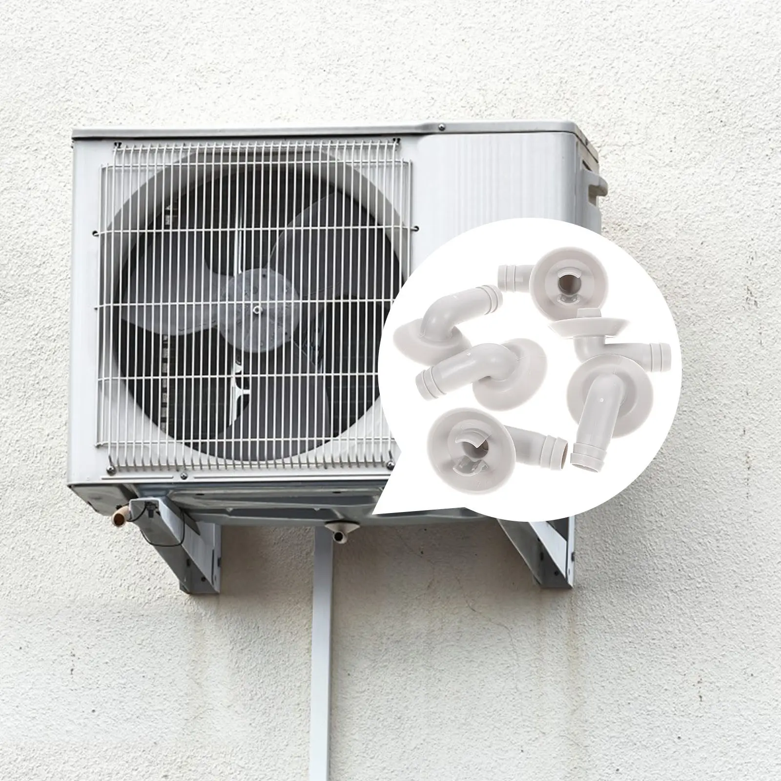 

Комплект из 6 соединителей для дренажных трубок: износостойкие пластиковые фитинги-уголки для кондиционеров, без протечек, для отвода конденсата