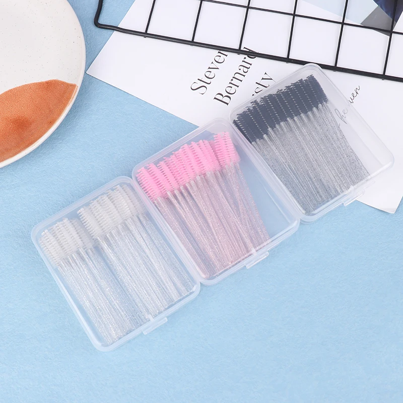 50PCS Disposable Cotton Swab Eyelash Brushes Individual Eyelashes Microbrush Lash Removing Lash Extension Accessories