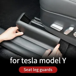 Seat Bottom Wheel Anti-kick Protection for Tesla Model Y 2021-2024 Anti-fouling Front Slide Rail Interior Modification